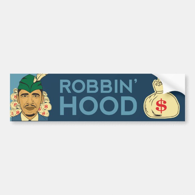 Barack Obama Hood Robin Hood Bumper Sticker (Front)