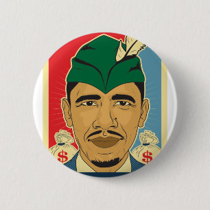Barack Obama Hood Robin Hood Button Barrack Obama.