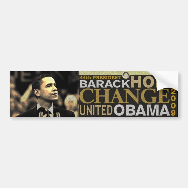 Barack Obama Hope Bumper Sticker (Front)
