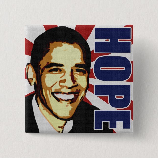 Barack Obama Hope Button (Front)