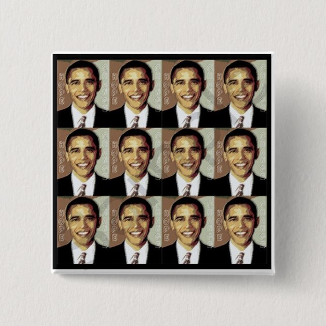 BARACK OBAMA  HOPE PIN (Front)