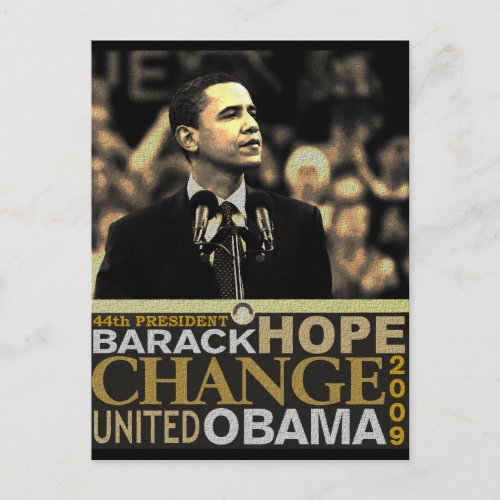Barack Obama Hope Postcard