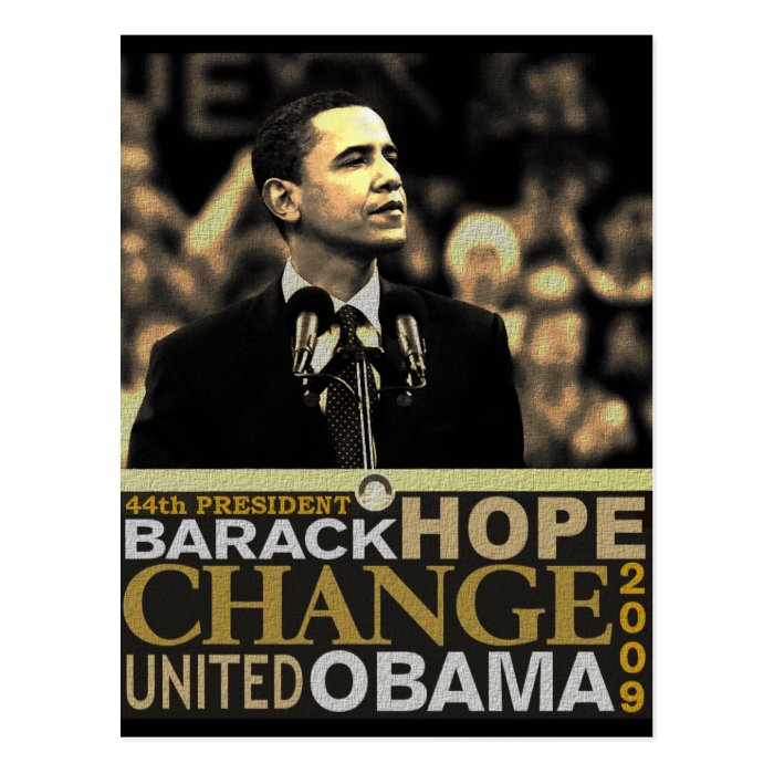Barack Obama Hope Postcard