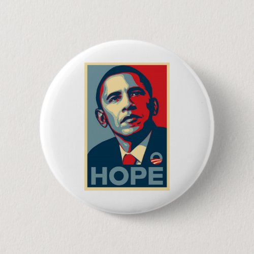 Barack Obama Hope Poster Button