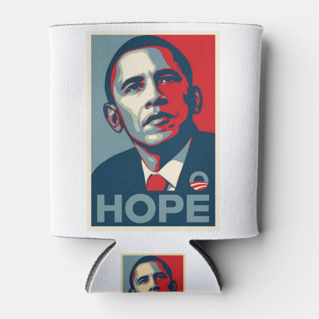 Barack Obama Hope Poster Can Cooler (Front)