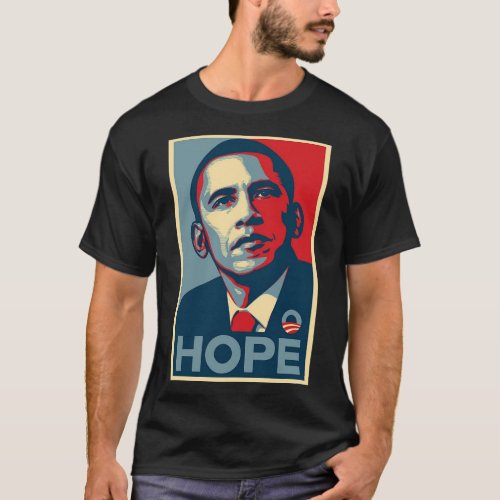 Barack Obama Hope Poster T_Shirt