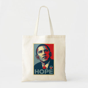 Barack Obama Hope Poster Tote Bag