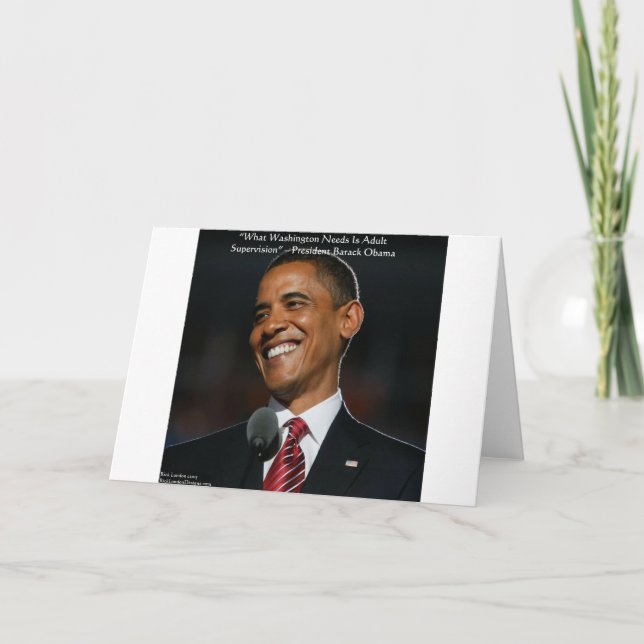 Barack Obama & Humor Quote Gifts & Cards (Front)