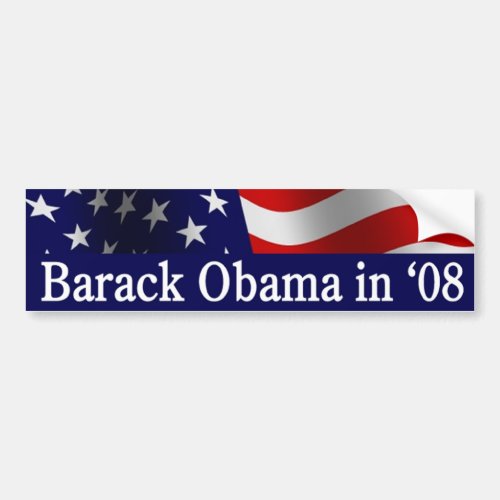 Barack Obama in 08 Bumper Sticker