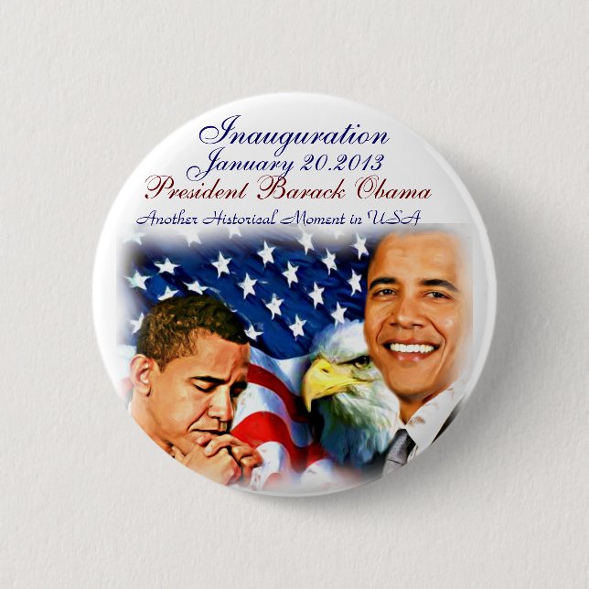 Barack Obama Inauguration2013_Button Pinback Button (Front)