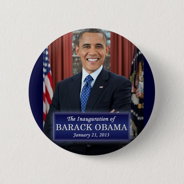 Barack Obama Inauguration 2013 Button (Front)