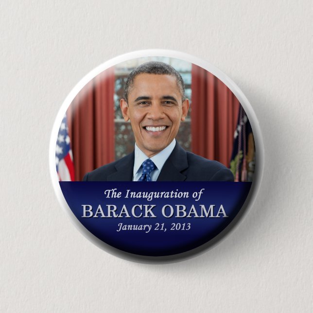 Barack Obama Inauguration 2013 Pinback Button (Front)
