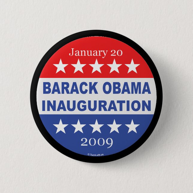 Barack Obama Inauguration Button (Front)