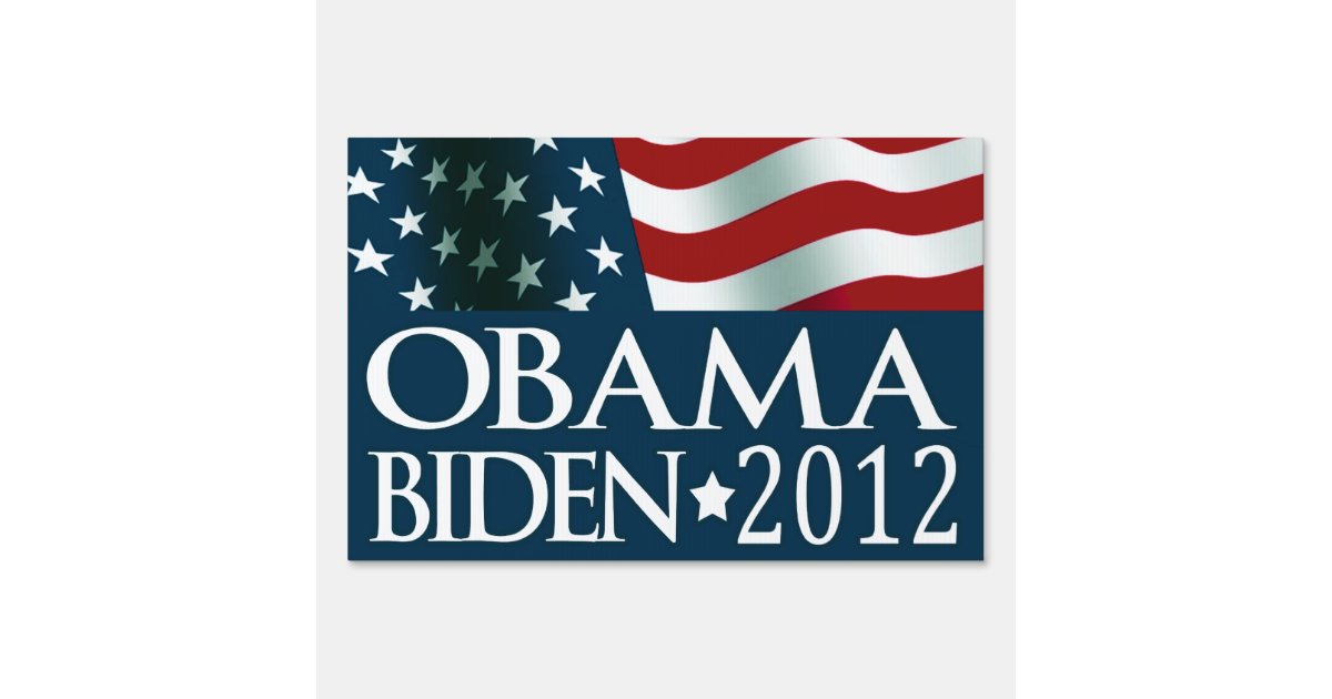 Barack Obama Joe Biden in 2012 Yard Sign | Zazzle.com