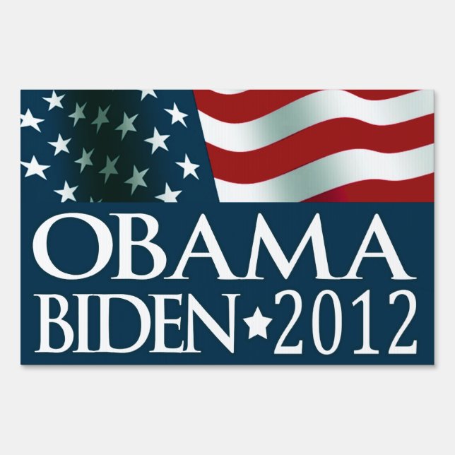Barack Obama Joe Biden in 2012 Yard Sign (Front)