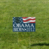 Barack Obama Joe Biden in 2012 Yard Sign (Insitu)
