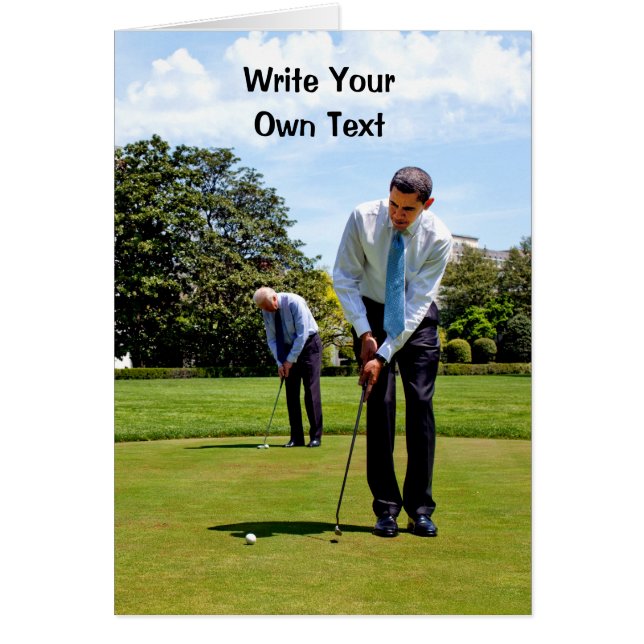 Barack Obama & Joe Biden - Write Your Own Text Cards (Front)