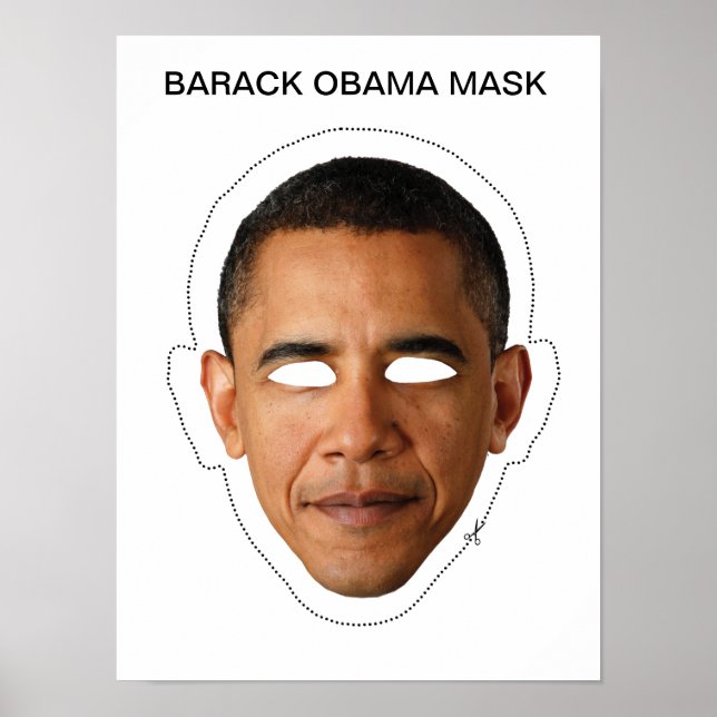 Barack Obama Mask Poster (Front)