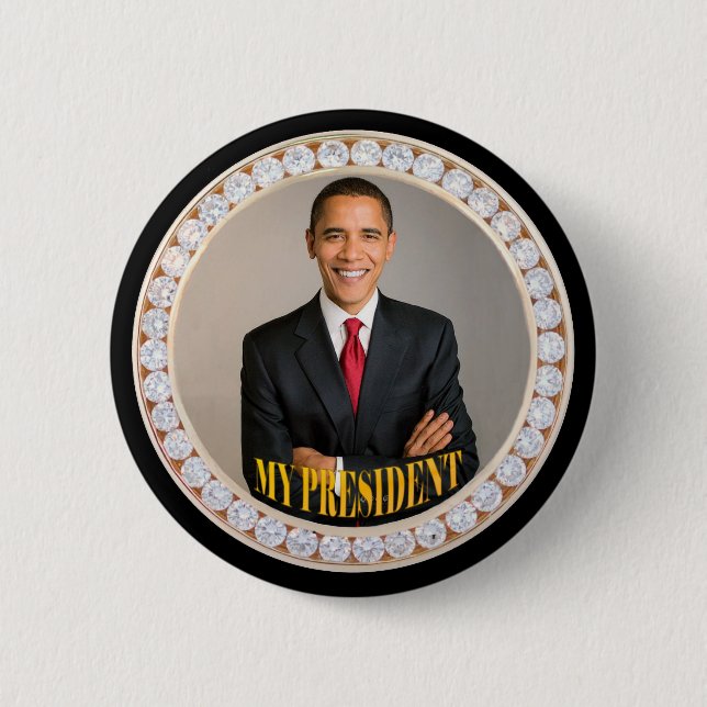 Barack Obama My President Pinback Button (Front)