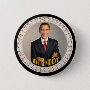 Barack Obama My President Pinback Button