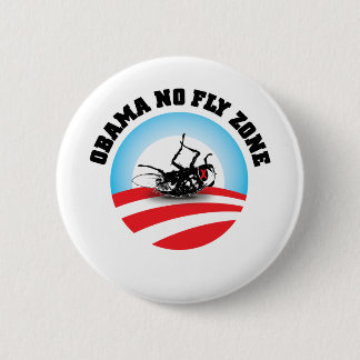 Barack Obama No Fly Zone Pinback Button