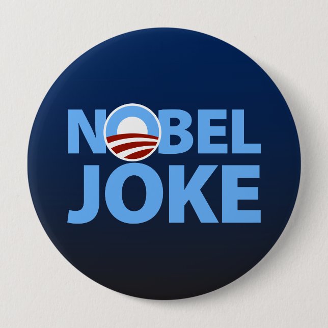 Barack Obama: Nobel Joke Button (Front)