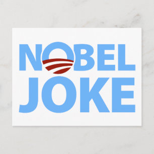 Barack Obama: Nobel Joke Postcard