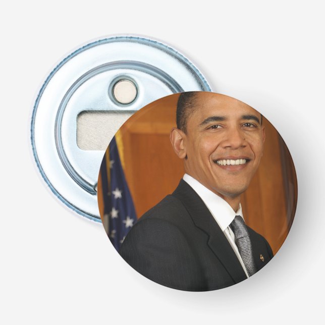 Barack Obama Official Portrait Bottle Opener (Front)
