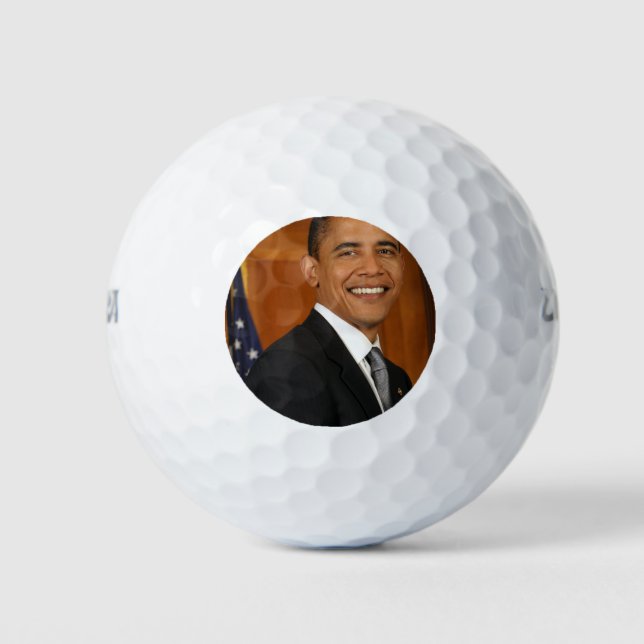 Barack Obama Official Portrait Golf Balls (Front)