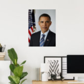 Barack Obama Official portrait Poster (Home Office)