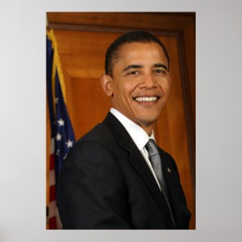 Barack Obama Official Portrait Poster by Amazing_Posters at Zazzle