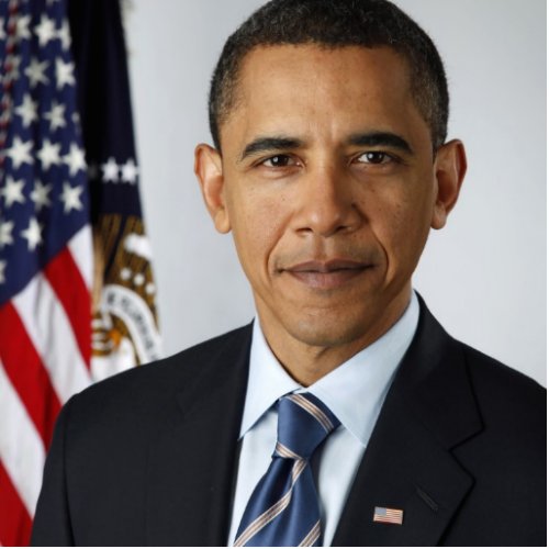 Barack Obama Official US Presidential Portrait Cutout