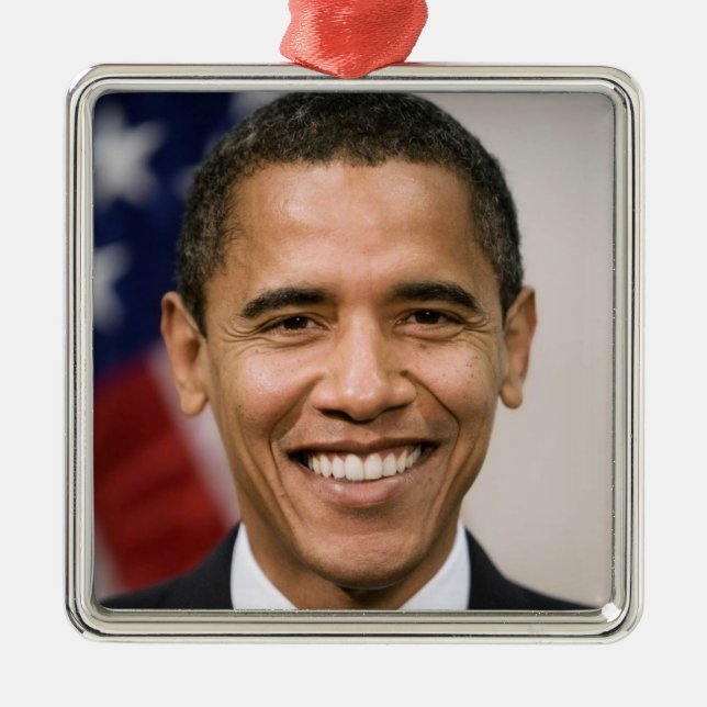 Barack Obama Ornament (Front)