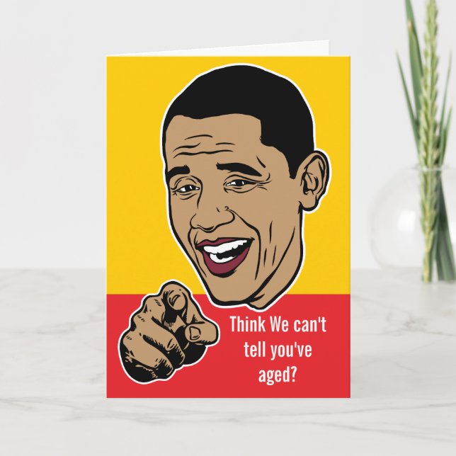 Barack Obama Personalized Card (Front)