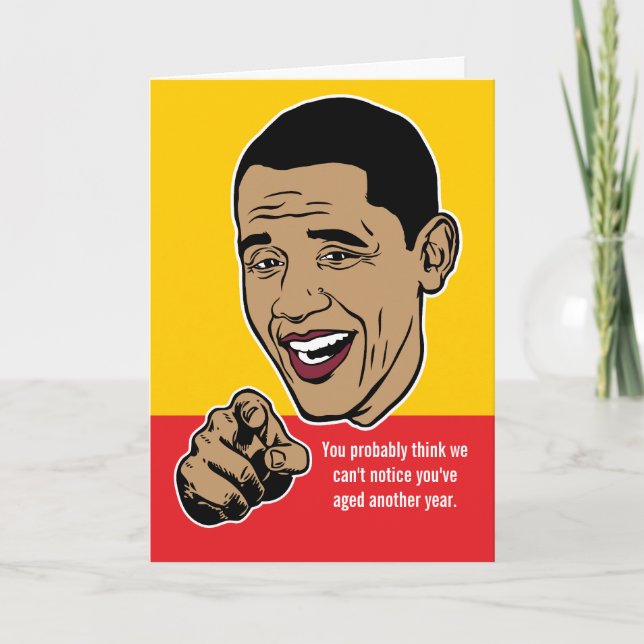 Barack Obama Personalized Card (Front)