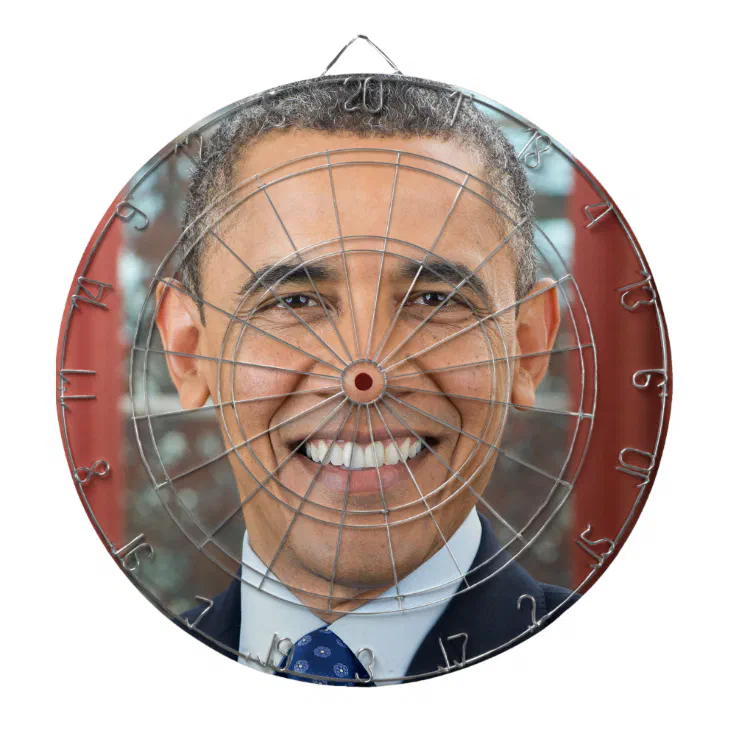Barack Obama picture funny meme MAGA Dart Board | Zazzle