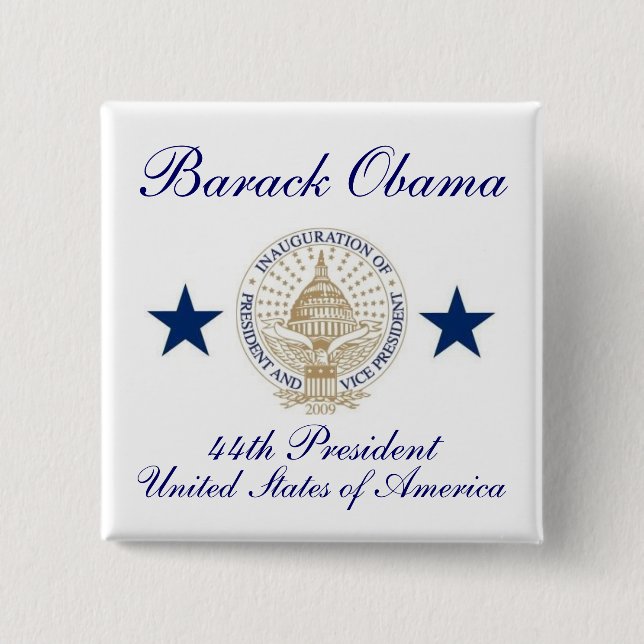 Barack Obama Pinback Button (Front)