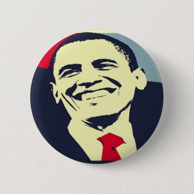 Barack Obama Pinback Button (Front)