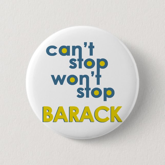 Barack Obama Pinback Button (Front)