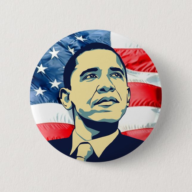 Barack Obama Pinback Button (Front)