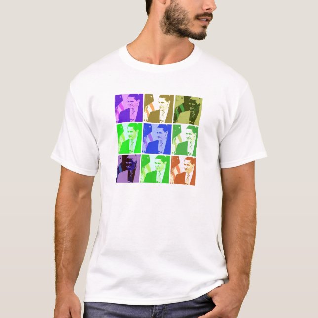 Barack Obama Pop Art T-Shirt (Front)