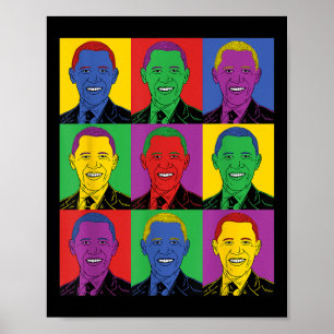 Barack Obama Pop Art - Vintage History Tee  Poster
