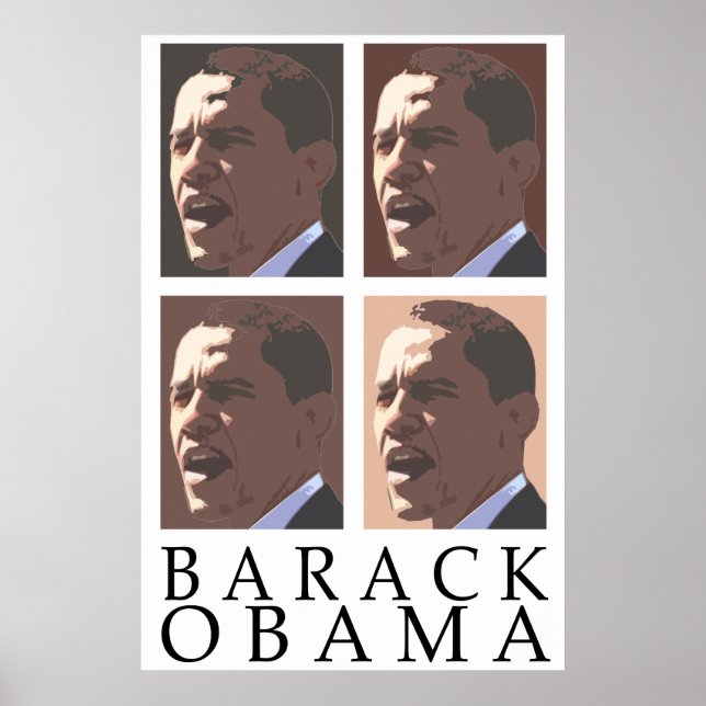 Barack Obama Portrait Poster (Front)