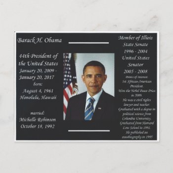 Barack Obama Postcard by archemedes at Zazzle