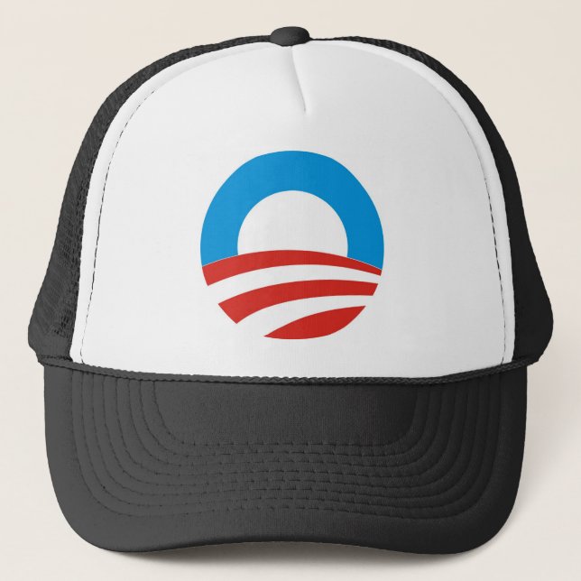 barack obama president usa logo elections 2012 trucker hat (Front)