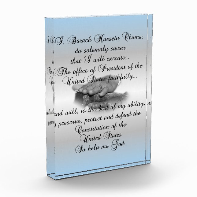 Barack Obama Presidential Oath Award (Left)