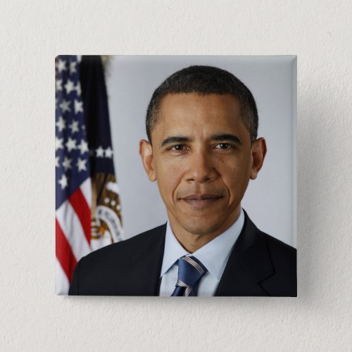 Barack Obama Presidential Portrait Button