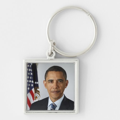 Barack Obama Presidential Portrait Keychain