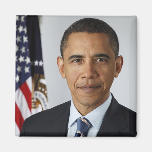 Barack Obama Presidential Portrait Magnet (Front)