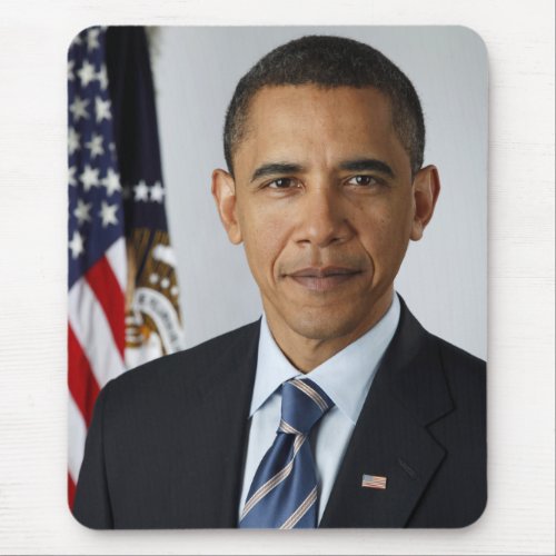 Barack Obama Presidential Portrait Mouse Pad
